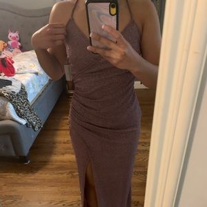 Sparkly Purple Prom Dress